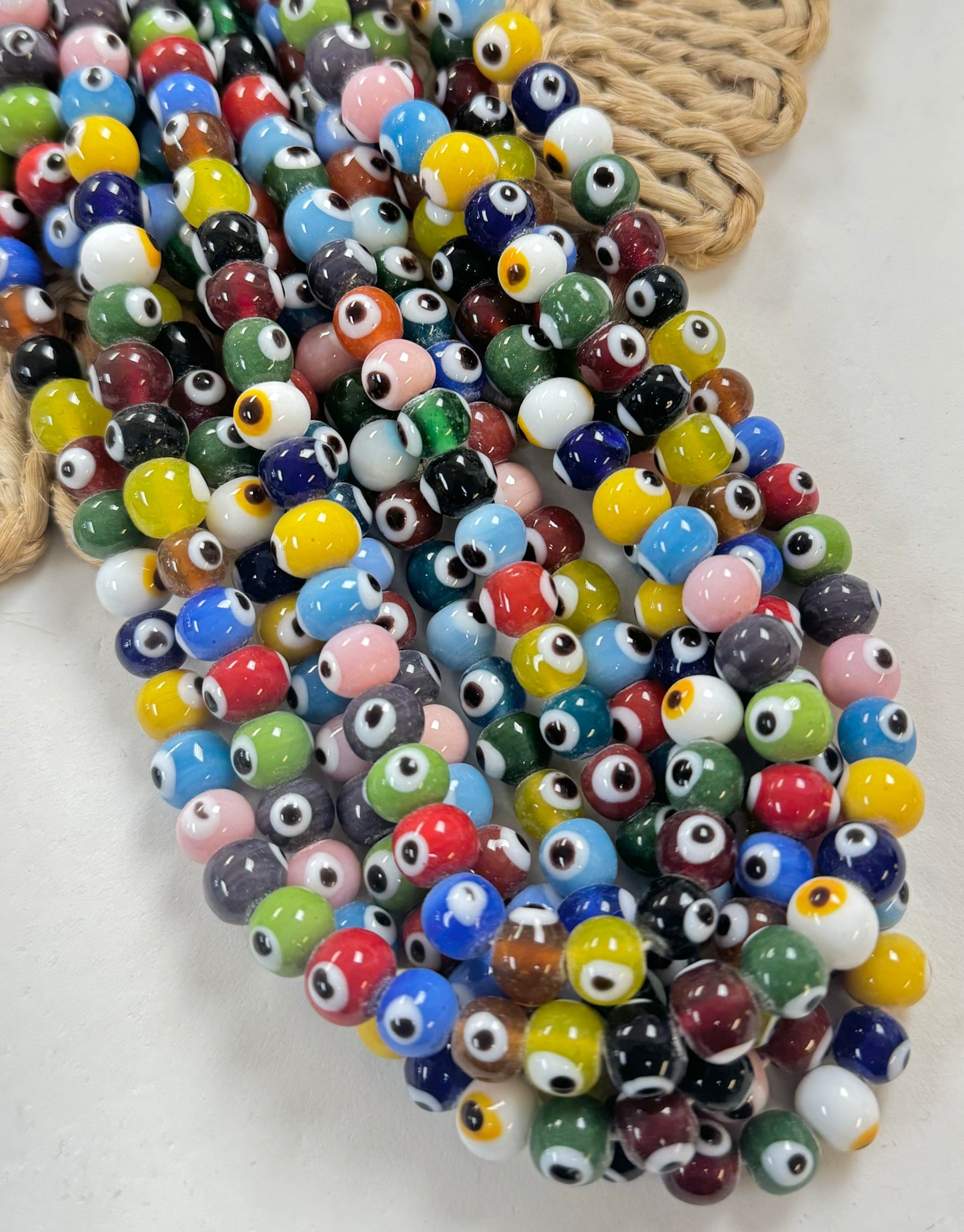 Rondel Evil Eye Lampwork